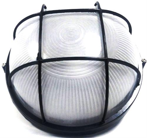 Noble Pays Round Bulkhead Light Fitting Large Black